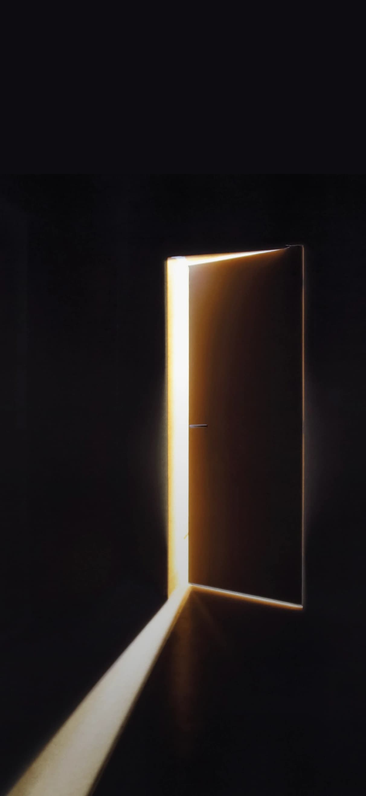 An Instagram story showing a glowing open doorway under the headline The door to Allah is always open.